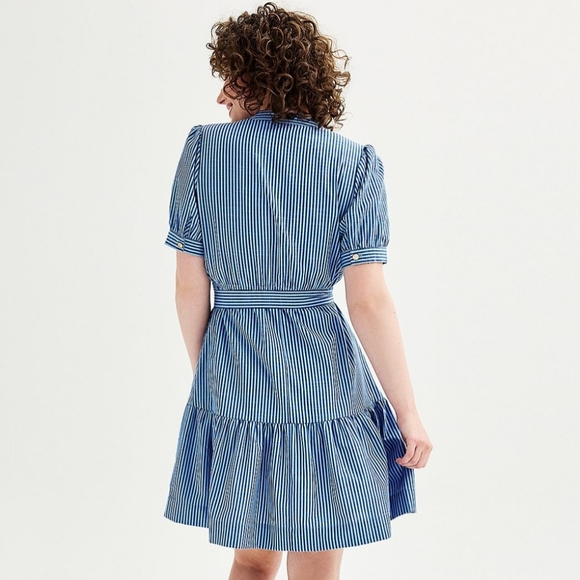 Draper James Blue Striped Dress - Size Small NWT - Picture 3 of 6